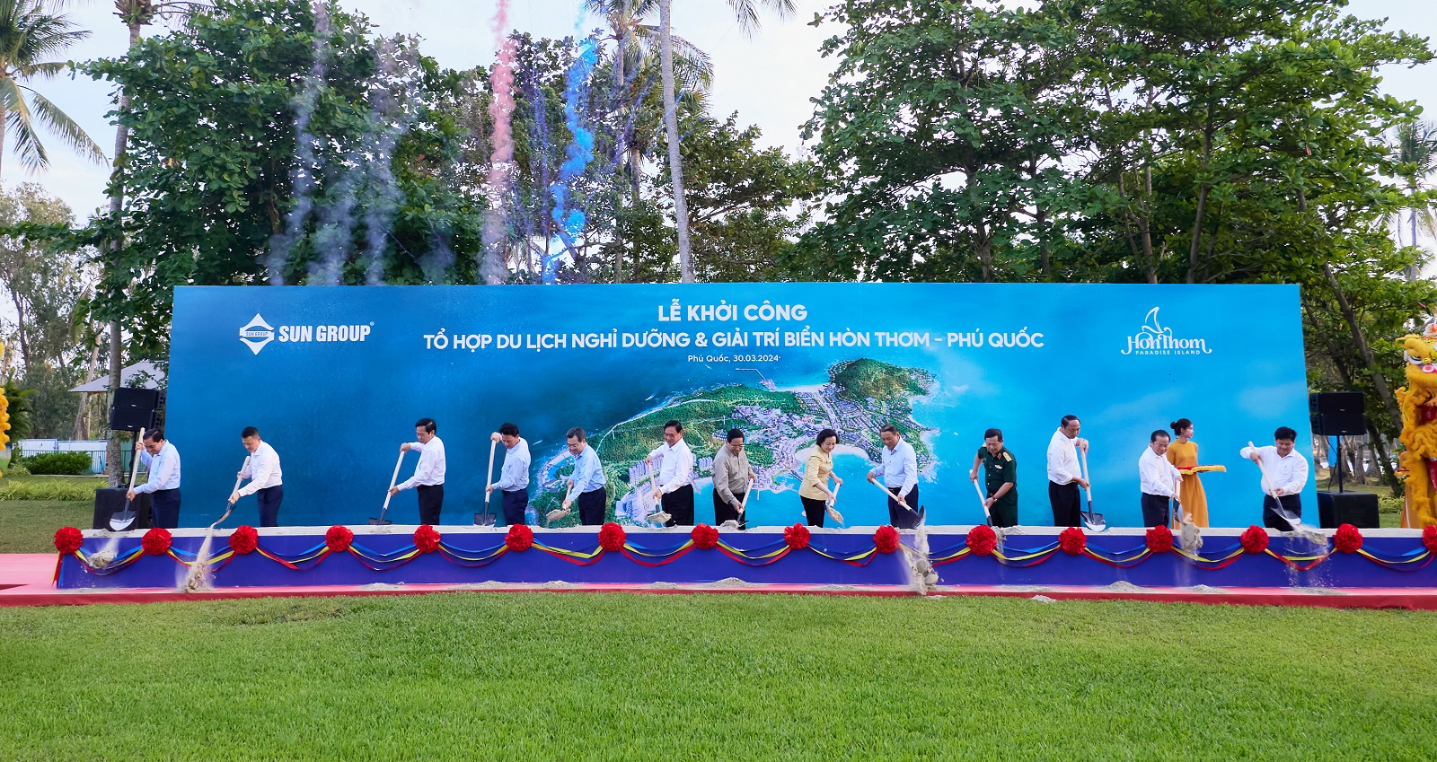 Sun Group khởi công tổ hợp du lịch nghỉ dưỡng và giải trí biển 50.000 tỷ đồng tại Hòn Thơm - Phú Quốc